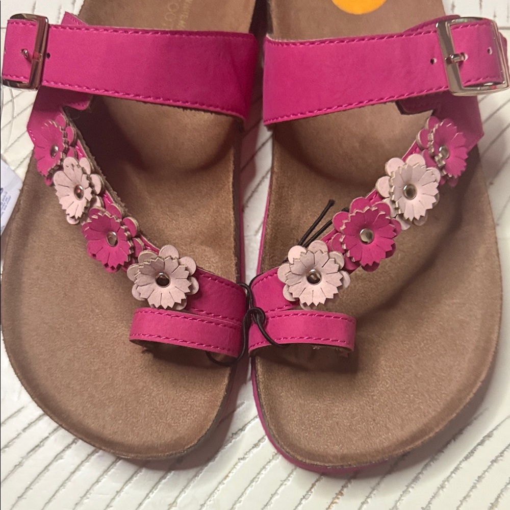 White Mountain Pink Floral Women's Sandals